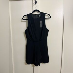 Lulu's Elegant Black Sleeveless Romper